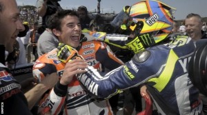 Valentino Rossi has tipped Marc Marquez to win the 2014 MotoGP title.