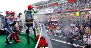 Valentino Rossi claimed his 187th podium in his 300th Grand Prix.