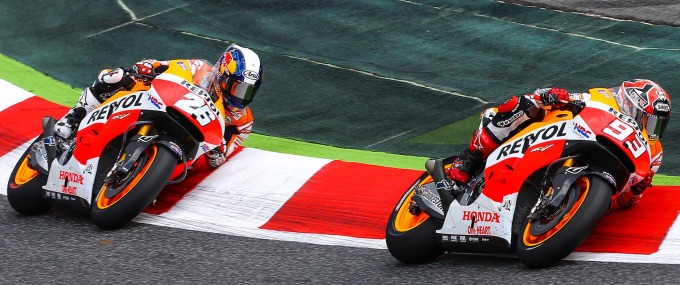 marc_marquez_and_dani_pedrosa_rode_an_exciting_race_to_the_podium_at_catalunya
